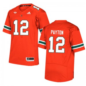 Mens Miami #12 Jeremiah Payton Orange Player Jerseys 364706-429