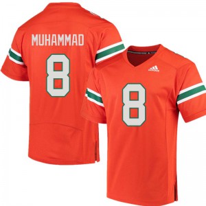 Mens Miami #8 Al-Quadin Muhammad Orange Alumni Jerseys 752770-263