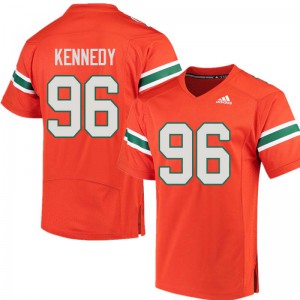 Men's Miami #96 Cortez Kennedy Orange Player Jersey 186978-496