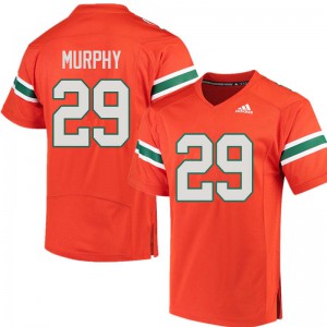 Mens Miami #29 James Murphy Orange Embroidery Jerseys 950065-902