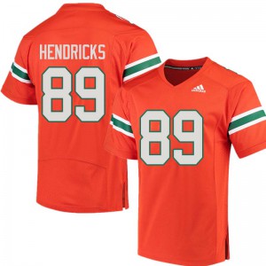 Men Hurricanes #89 Ted Hendricks Orange Stitched Jersey 134263-704