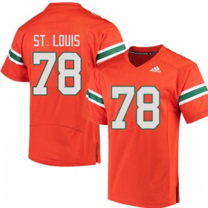 Men Miami #78 Tyree St. Louis Orange Stitched Jerseys 517185-522