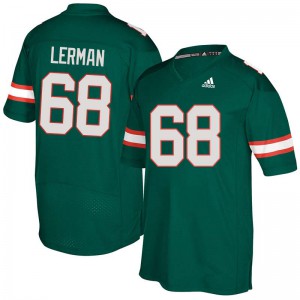 Men Miami #68 Zachary Lerman Green Alumni Jersey 249370-573