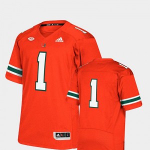 Men's University of Miami #00 Custom Orange Limited Stitched Jersey 725865-712