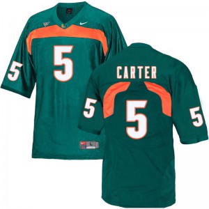 Men's Miami #5 Amari Carter Green Stitched Jersey 862501-714