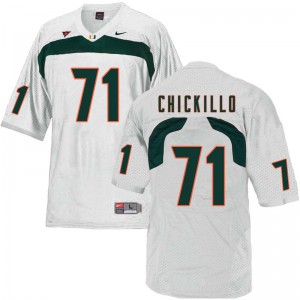 Mens Miami #71 Anthony Chickillo White Official Jerseys 550276-167