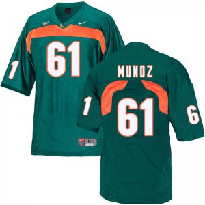 Mens Miami #61 Jacob Munoz Green Stitched Jerseys 497275-592