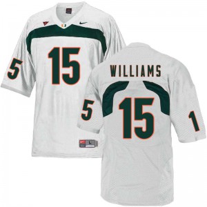 Mens Miami #15 Jarren Williams White Official Jersey 328759-664