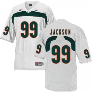 Men's Miami #99 Joe Jackson White University Jerseys 243570-475