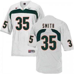 Men's Miami #35 Mike Smith White Stitch Jersey 237362-258