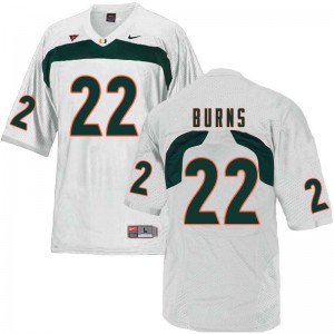 Men Miami #22 Robert Burns White Alumni Jersey 524181-588