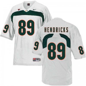 Men's Miami #89 Ted Hendricks White College Jerseys 185156-783