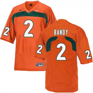 Men Miami #2 Trajan Bandy Orange Embroidery Jerseys 115583-803