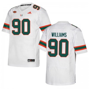 Men's Miami #90 Quentin Williams White Player Jerseys 154304-899