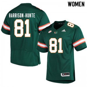 Womens Miami #81 Jared Harrison-Hunte Green Stitch Jersey 104606-667