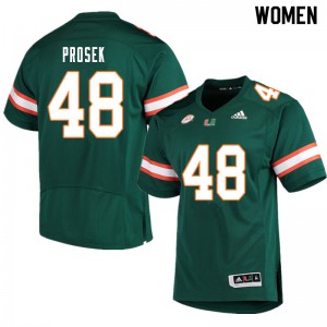 Women's Miami #48 Robert Prosek Green Stitch Jerseys 385968-160