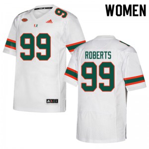 Womens Miami #99 Elijah Roberts White Official Jerseys 933612-502
