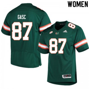 Womens Miami #87 Matias Gasc Green Official Jerseys 161923-373
