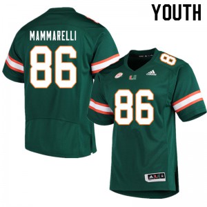 Youth Hurricanes #86 Dominic Mammarelli Green Player Jerseys 571811-806