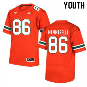 Youth Miami #86 Dominic Mammarelli Orange University Jersey 568335-282