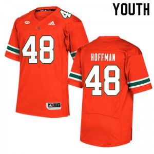 Youth Miami #48 Jake Hoffman Orange Official Jerseys 104204-542