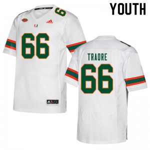 Youth Miami #66 Ousman Traore White Official Jersey 661281-546