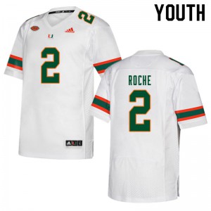 Youth Hurricanes #2 Quincy Roche White Alumni Jersey 513963-265