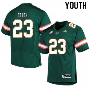 Youth Miami #23 Te'Cory Couch Green High School Jersey 723967-641