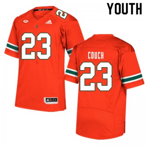 Youth Miami #23 Te'Cory Couch Orange Alumni Jerseys 282117-257