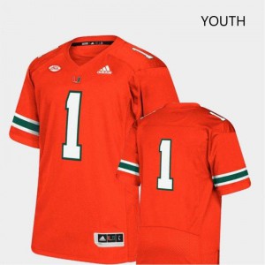 Youth University of Miami #00 Custom Orange Limited Alumni Jersey 103964-541